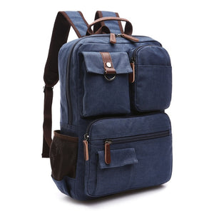 AUGUR Men Canvas Backpack Laptop Bag