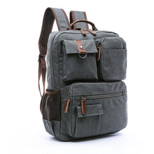 Load image into Gallery viewer, AUGUR Men Canvas Backpack Laptop Bag