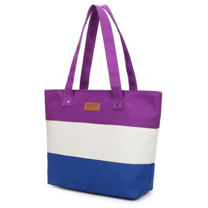 Canvas Big Beach Shoulder Bag Women