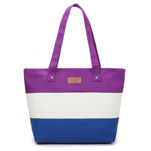 Canvas Big Beach Shoulder Bag Women