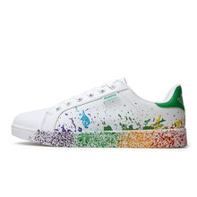 Load image into Gallery viewer, White Shoes Mix Colors Painting Women