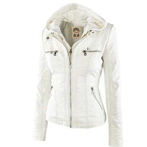 Leather Jacket Women Casual