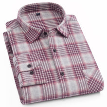 Load image into Gallery viewer, Cotton Casual Plaid Shirts Pocket Long Sleeve Slim Fit