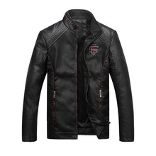 Load image into Gallery viewer, Bolubao Men Leather Suede Jacket