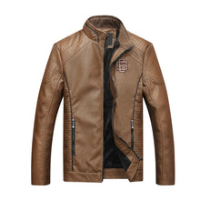Load image into Gallery viewer, Bolubao Men Leather Suede Jacket