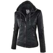 Load image into Gallery viewer, Faux Leather Jacket Women&#39;s