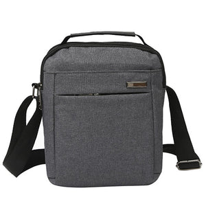 Men Canvas Zipper Shoulder Bag