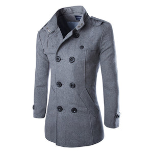 Slim Fit Coat Men