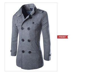 Slim Fit Coat Men