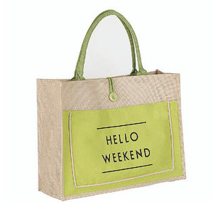 Women Linen Shopping Bag