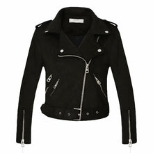 Load image into Gallery viewer, Suede Faux Leather Jackets Women