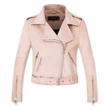 Load image into Gallery viewer, Suede Faux Leather Jackets Women