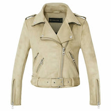 Load image into Gallery viewer, Suede Faux Leather Jackets Women