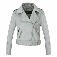 Load image into Gallery viewer, Suede Faux Leather Jackets Women