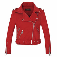 Load image into Gallery viewer, Suede Faux Leather Jackets Women