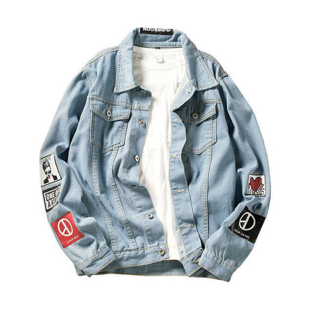 Graffiti Denim Jacket Women