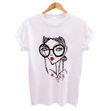 Load image into Gallery viewer, Hipster Cool Girl Print Women T Shirt