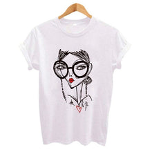 Load image into Gallery viewer, Hipster Cool Girl Print Women T Shirt
