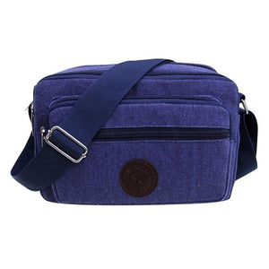 Men Canvas Zipper Shoulder Bag