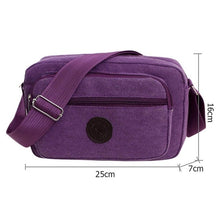 Load image into Gallery viewer, Men Canvas Zipper Shoulder Bag