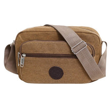 Load image into Gallery viewer, Men Canvas Zipper Shoulder Bag