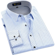 Load image into Gallery viewer, Men&#39;s Classic Plaid Checkered Dress Shirt