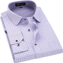 Load image into Gallery viewer, Men&#39;s Classic Plaid Checkered Dress Shirt