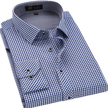 Load image into Gallery viewer, Men&#39;s Classic Plaid Checkered Dress Shirt