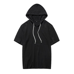 Short Sleeve Hooded Clothing Men