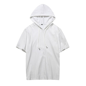 Short Sleeve Hooded Clothing Men