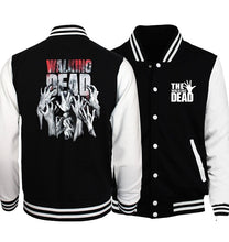 Load image into Gallery viewer, Bomber Jacket Streetwear The Walking Dead Baseball Men Jacket