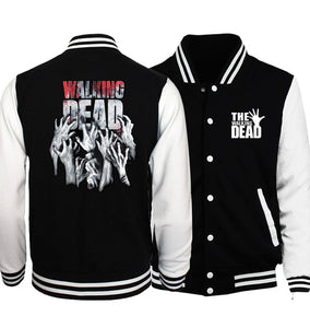 Bomber Jacket Streetwear The Walking Dead Baseball Men Jacket