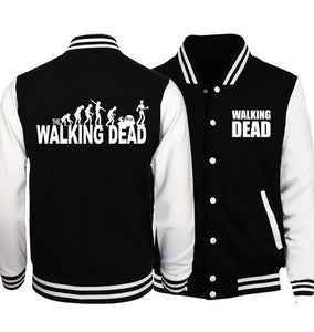 Bomber Jacket Streetwear The Walking Dead Baseball Men Jacket