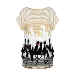 Women Casual Short Sleeve O-Neck T-Shirt