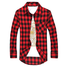 Load image into Gallery viewer, Men Plaid Shirt