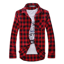 Load image into Gallery viewer, Men Plaid Shirt