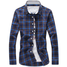 Load image into Gallery viewer, Plaid Shirts Men Checkered Shirt