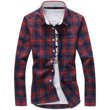 Load image into Gallery viewer, Plaid Shirts Men Checkered Shirt