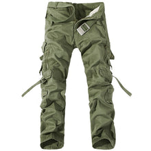 Load image into Gallery viewer, Multi-Pocket Solid Men&#39;s Military Pants