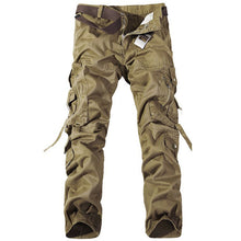 Load image into Gallery viewer, Multi-Pocket Solid Men&#39;s Military Pants