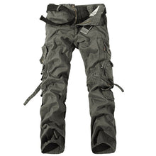 Load image into Gallery viewer, Multi-Pocket Solid Men&#39;s Military Pants