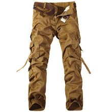 Load image into Gallery viewer, Multi-Pocket Solid Men&#39;s Military Pants