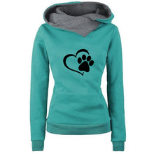 Load image into Gallery viewer, Cat Dow Paw Hoodies Women Sweatshirt