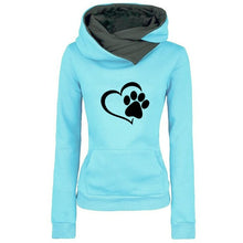 Load image into Gallery viewer, Cat Dow Paw Hoodies Women Sweatshirt