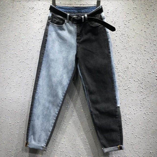 Patchwork Jeans Women