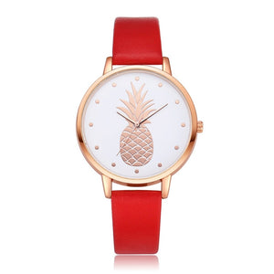 Pineapple Pattern Casual Quartz Women Watch