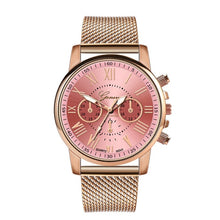 Load image into Gallery viewer, Geneva Watch Stainless Steel Mesh Women&#39;s Quartz