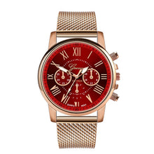 Load image into Gallery viewer, Geneva Watch Stainless Steel Mesh Women&#39;s Quartz