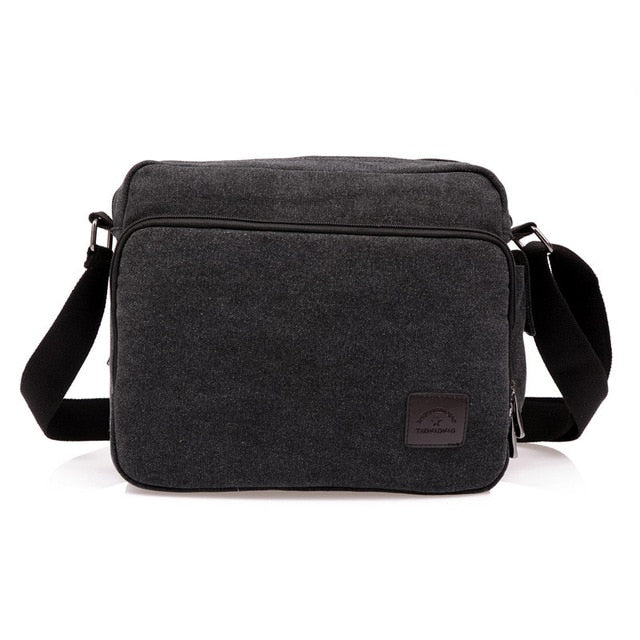 Men Casual Canvas Bag Men's Crossbody Bags