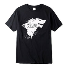 Load image into Gallery viewer, Game Of Thrones Stark Winter is Coming T Shirt Men